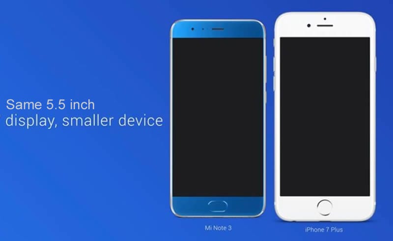 Mi Note 3 vs Apple iphone 7 plus