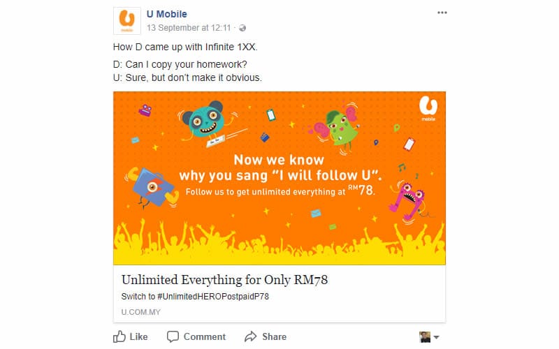 UMobile Hero P78 promo