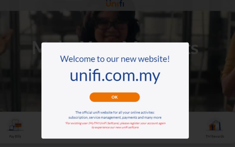 Unifi website