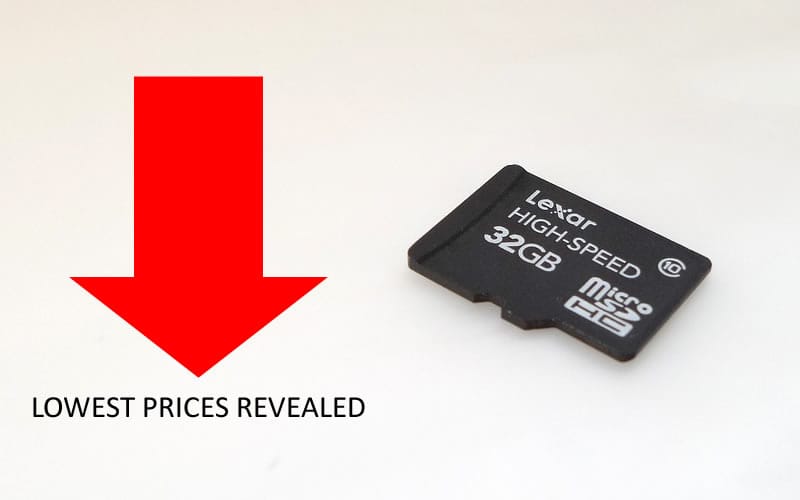 Micro SD cards at discounted rates.
