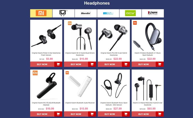 Headphone offers at GearBest