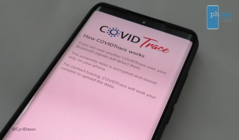 COVIDTrace and Qmunity app